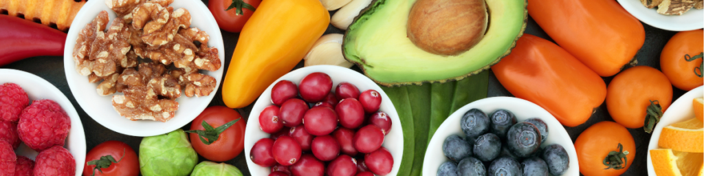 many kinds of foods on the table