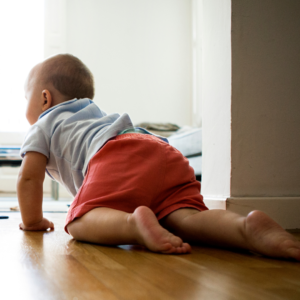 baby crawling