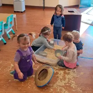 Children playing at San Juan Island Child Care Co-op