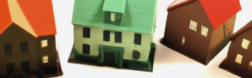 housing header with model houses