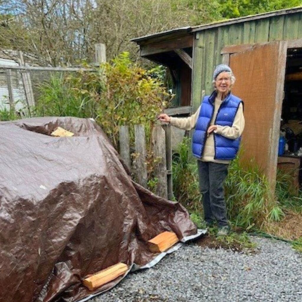 Island Neighbors Helping with Yard Cleanup